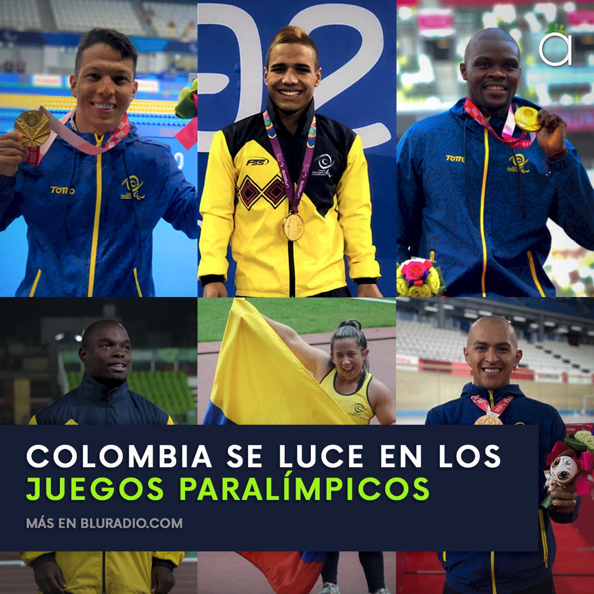 amis_ai's tweet photo. Felicitamos al @COLParalimpico que ha desempeñado un papel admirable en los Juegos #Paralímpicos de #Tokio. Ya son nueve y aumentando las medallas obtenidas por #Colombia🇨🇴, ubicándose en la posición número 16 hasta el momento en este evento deportivo🥇🥈🥉. https://t.co/FPKHcgO7IW