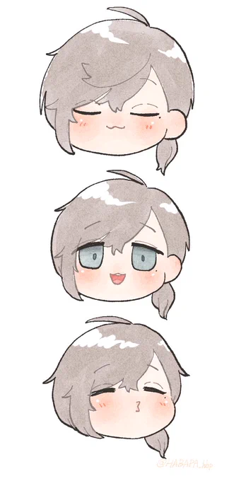 絵文字だけ通知シュールで可愛かったから描いちゃた 