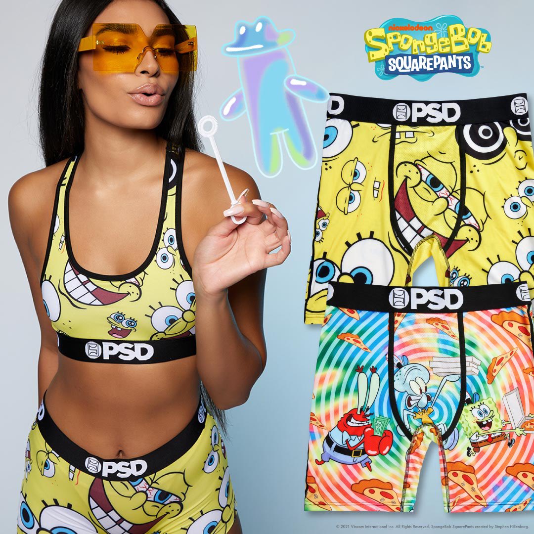 PSD Underwear on X: Are you ready?! @spongebob x PSD just dropped on the  site! Shop the officially licensed collection now!   / X