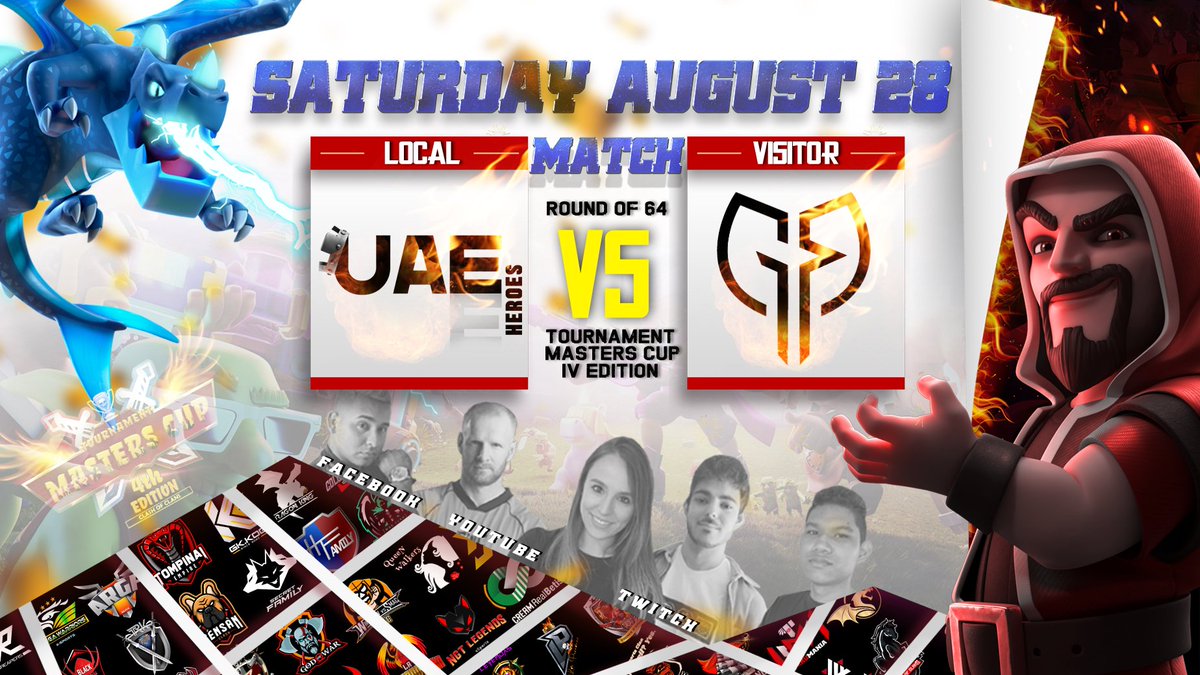 ¿Ya tiene planes para este sábado?
1️⃣UEA vs Ghost Barcelo  7:00 p.m. (CEST) 12:00pm (Mx)
2️⃣Argentina United vs Latam Team
28 de Agosto Hora: 16:00 pm CDMX
Una tarde de buenas guerras ⚔️💥💥💫