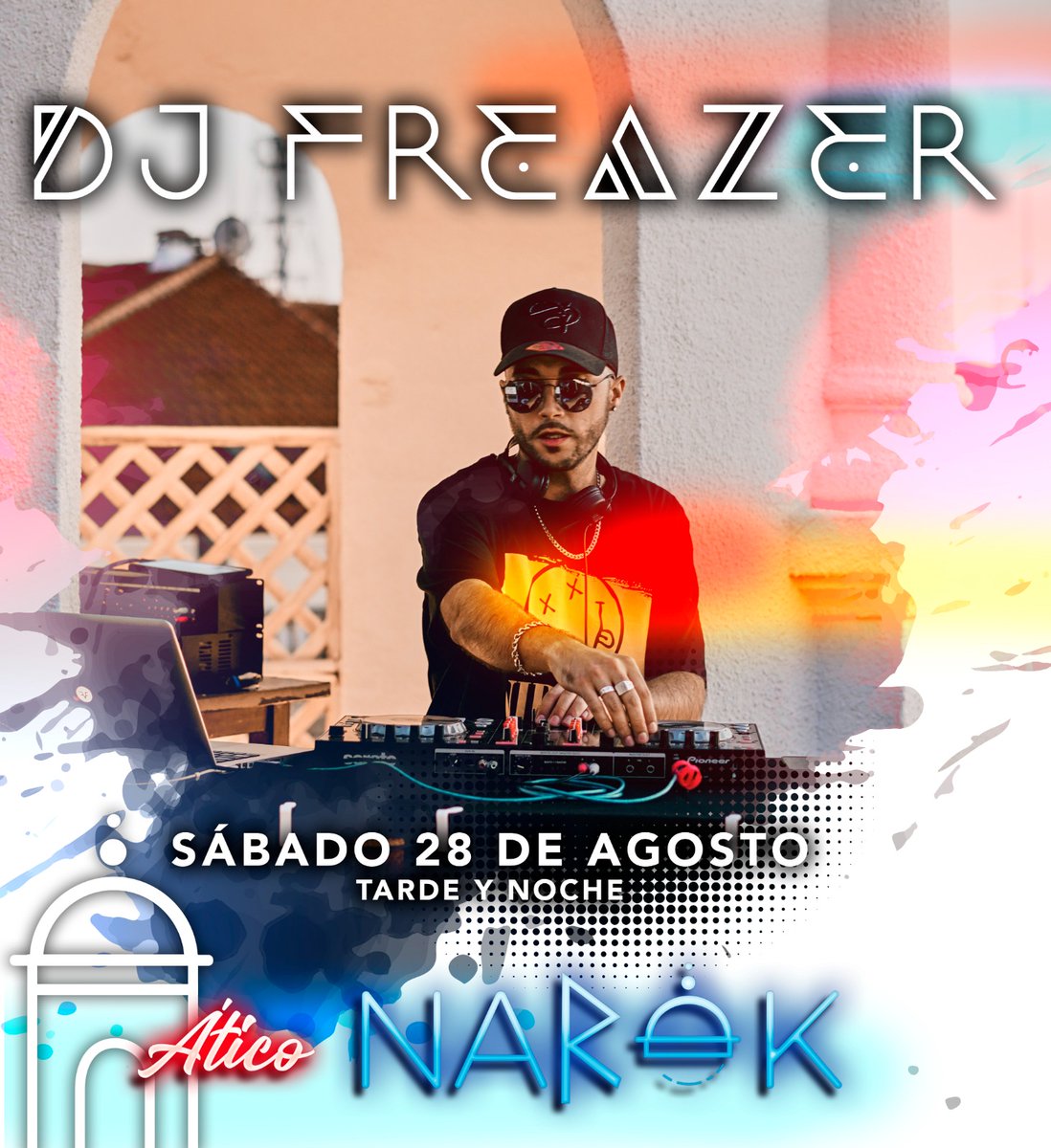 Hoy estaré poniendo temazos en el ático con mejores vistas de Villarrobledo ➡️  #Narok 

Horarios:
- Tarde de 19:30 - 22:00
- Noche de 23:30 - 1:30