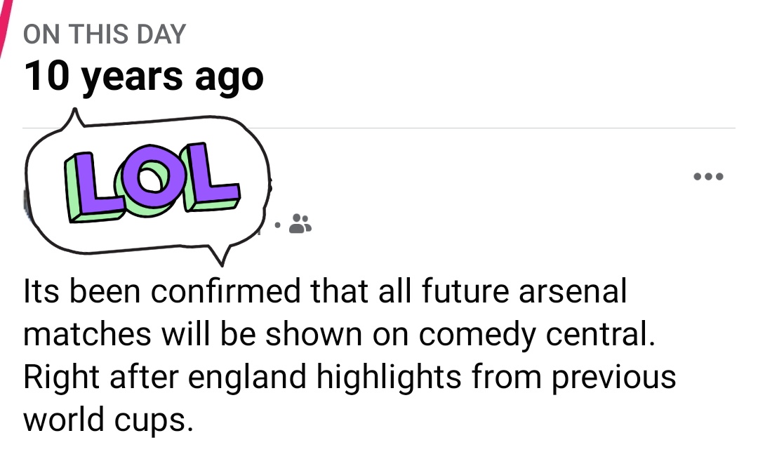 I posted this 10 years ago today on my Facebook. Somethings don't change 😅 #ArtetaOut #ARSMCI #ARS <a href="/Arsenal/">Arsenal</a>
