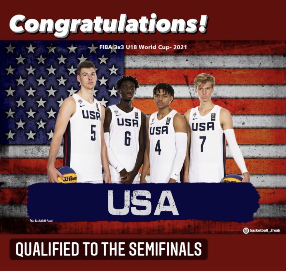 #3x3U18 Men's World Cup semi-finals Sunday! 

5:05 am CST - 🇧🇾Belarus vs USA 🇺🇸

#Goingforgold

Tune in on YouTube.com/FIBA3x3