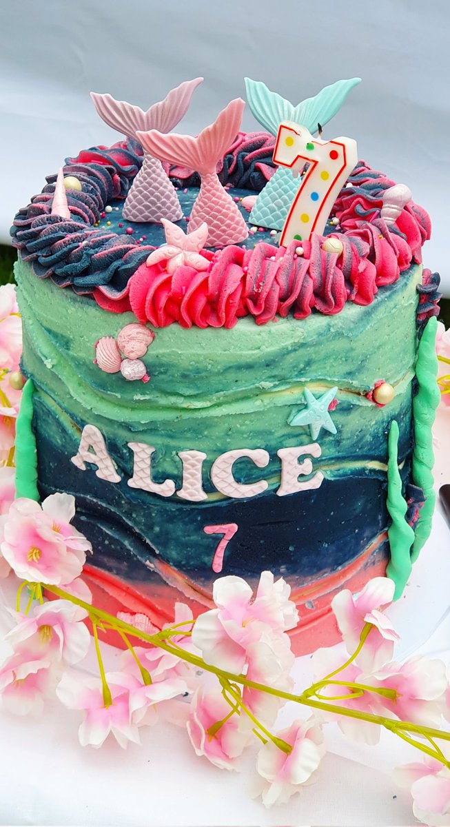 LightHackers's tweet photo. I got to up my game when it comes to cake decorations..  7 year old's birthday party today that Scarlett went to.. Ombré in the icing! https://t.co/emgLMZYcKl