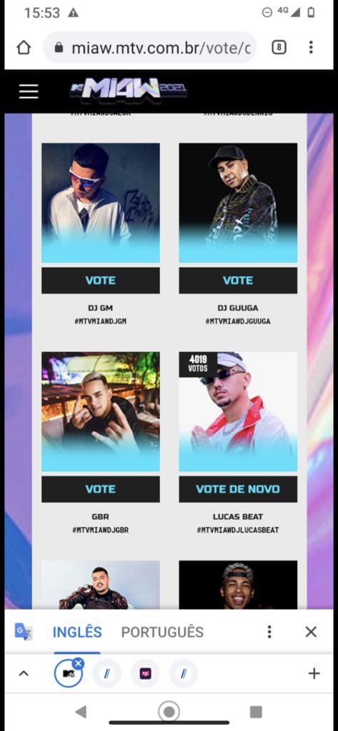 Salve galera estou correndo para melhor DJ na MTV Miaw... Votem em lá ❤️miaw.mtv.com.br/vote/dj