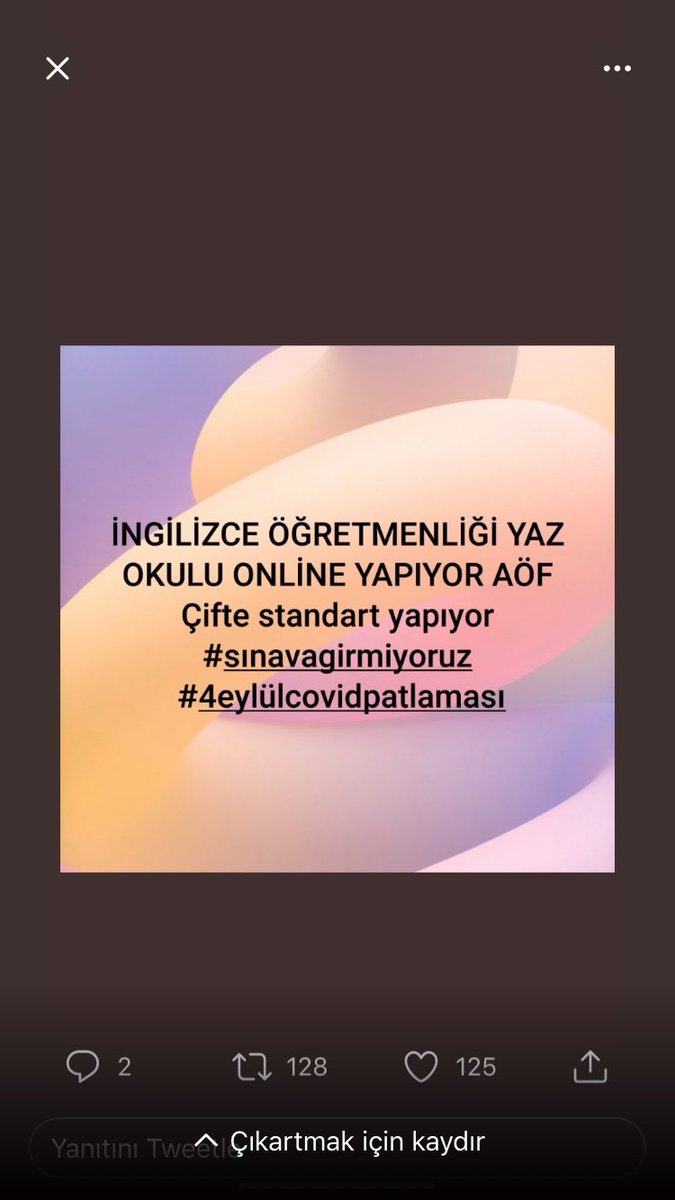 Hatadan dönün biran önce #sınavagirmiyoruz.#sınavagirmiyoruz 
<a href="/atauni1957/">Atatürk Üniversitesi</a>
<a href="/Anadolu_Univ/">Anadolu Üniversitesi</a>
<a href="/RTErdogan/">Recep Tayyip Erdoğan</a> 
<a href="/ProfFuatErdal/">Fuat Erdal</a>
<a href="/dbdevletbahceli/">Devlet Bahçeli</a>