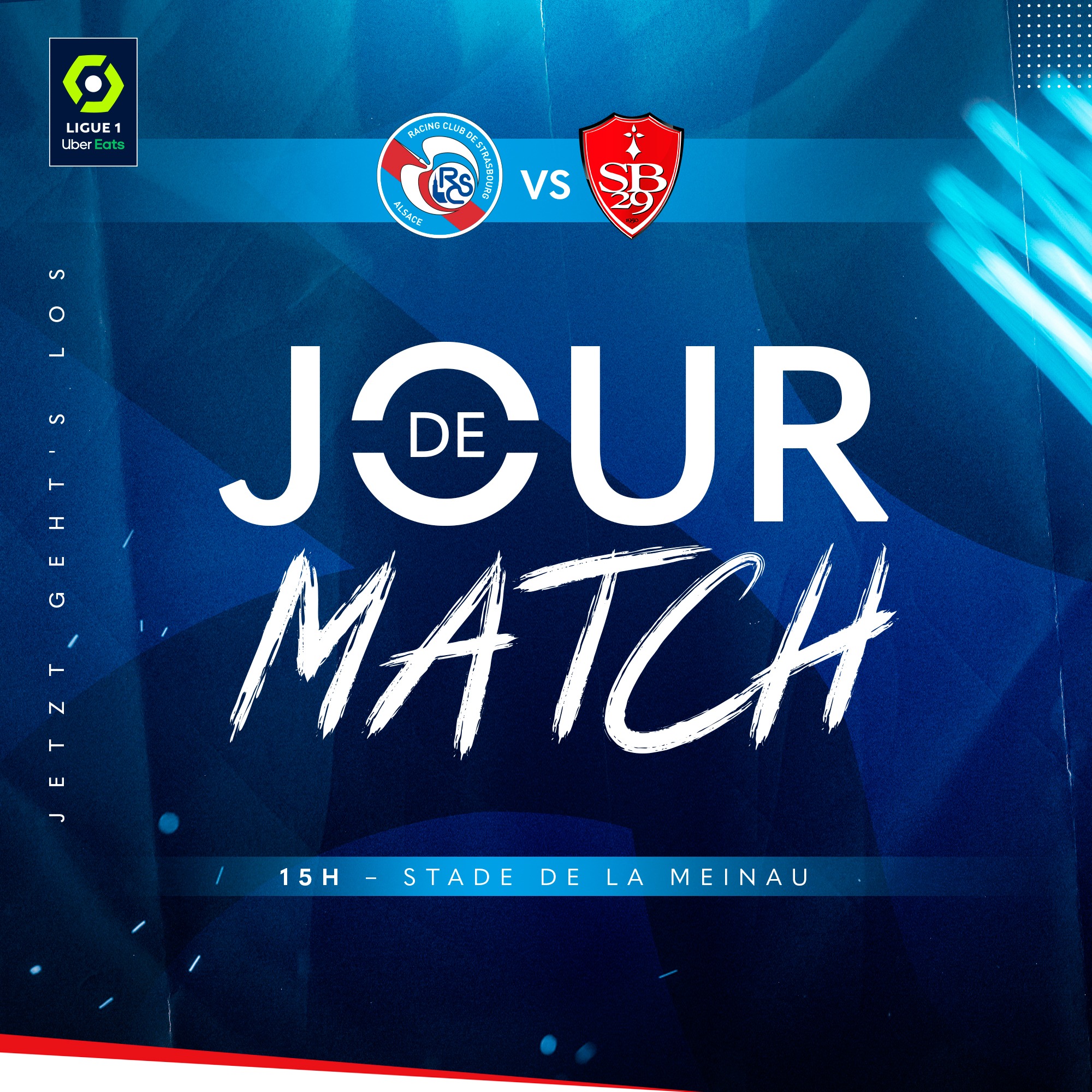 📅 JOUR DE MATCH 🆚 FAIG - Racing Club de Strasbourg Alsace