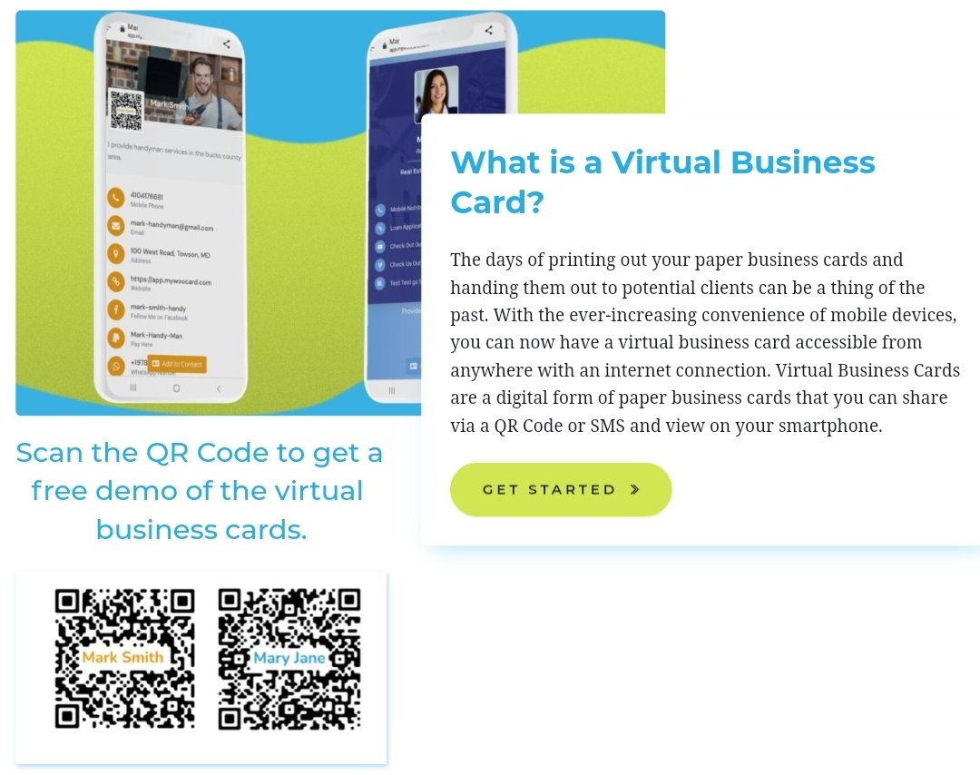 #VIRTUAL #BUSINESS #CARDS 

The #contactless and #paperless way to connect with your network or clients.
GET it HERE 👇
qrcodebizcard.groovesell.com/a/XHj9NSwp7r1S

#businesscard #virtual