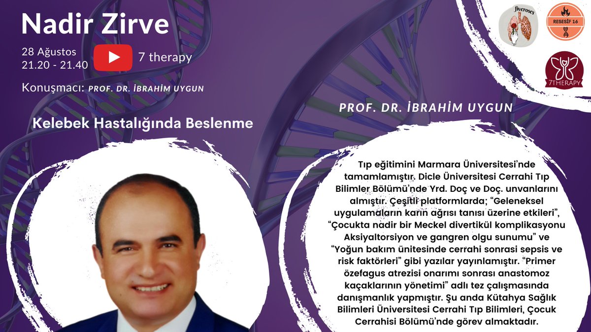 Nadir Zirvemizin üçüncü günü ikinci oturumunda Prof. Dr. İbrahim Uygun Hocamızı ağırlayacağız ✨