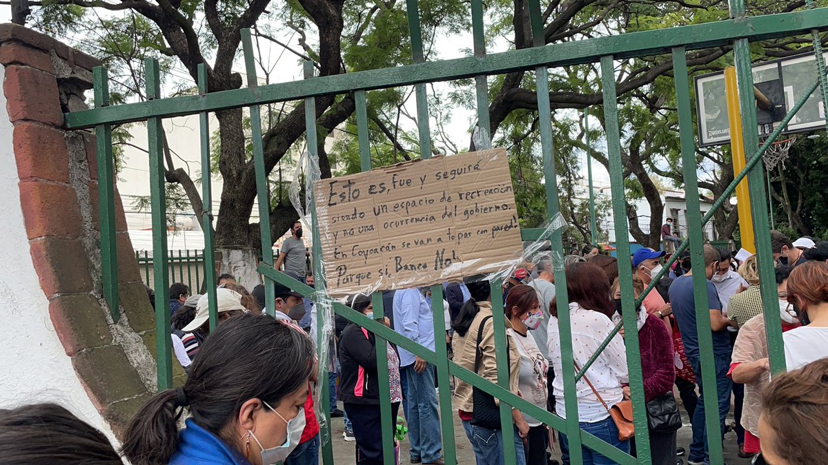 druizdom's tweet photo. Vecinos de la Coyoacan, en defensa del #ParqueXicontencatl
#queremosNuestroParque #ParqueSiBancoNo @Barrio_SanLucas @Alcaldia_Coy https://t.co/7q0BvQFmBp