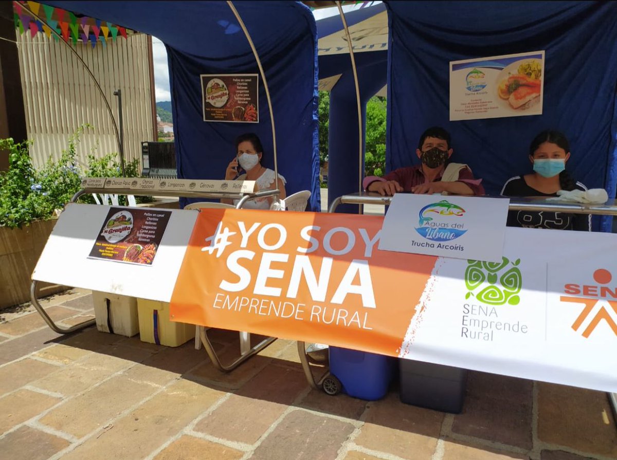 senaensantander's tweet photo. #SomosSENA | Con 36 unidades productivas  del programa #SENAEmprendeRural, 3 empresas #FondoEmprender, 7 proyectos de articulación con la media y proyectos innovadores de #Tecnoparque, el Centro Agroturístico se une a la Feria Agro San Gil 2021, iniciativa de @Alcaldiasangil. https://t.co/Za44vXVN30