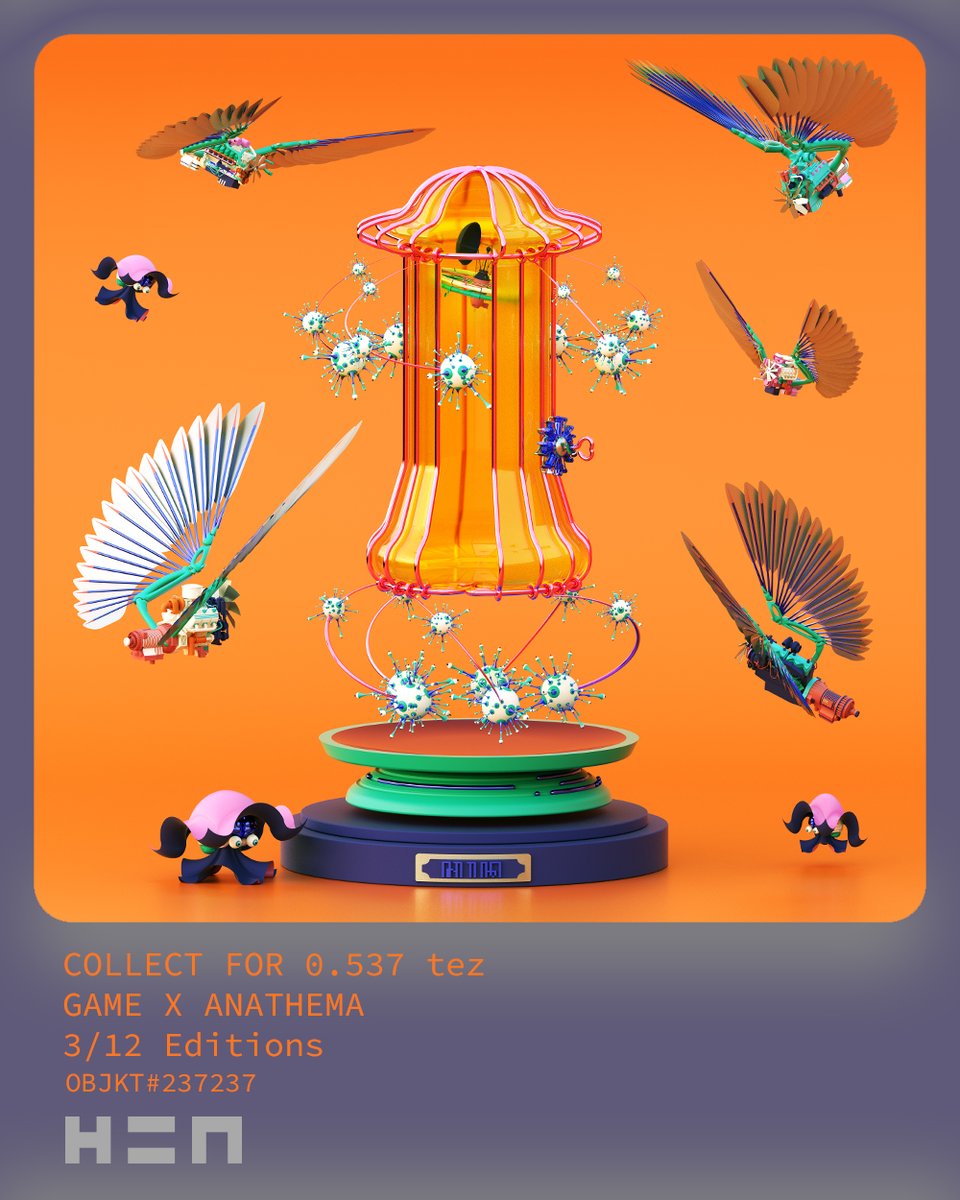 zainurrofim's tweet photo. Released push orange!
@hicetnunc2000 

"Game x Anathema"
scatter nails, then you will be very fast to prosper.
https://t.co/gUr7CKtjni

#nft #nftcollector #hicetnunc2000 #nftart #NFTartist #NFTCommunity #OBJKT  #nftasia 

@nft_asia @idnft_ @NFTCOLLECTR  @NFT_ON_TOP @NFT33646826 https://t.co/YPo9fvpw82