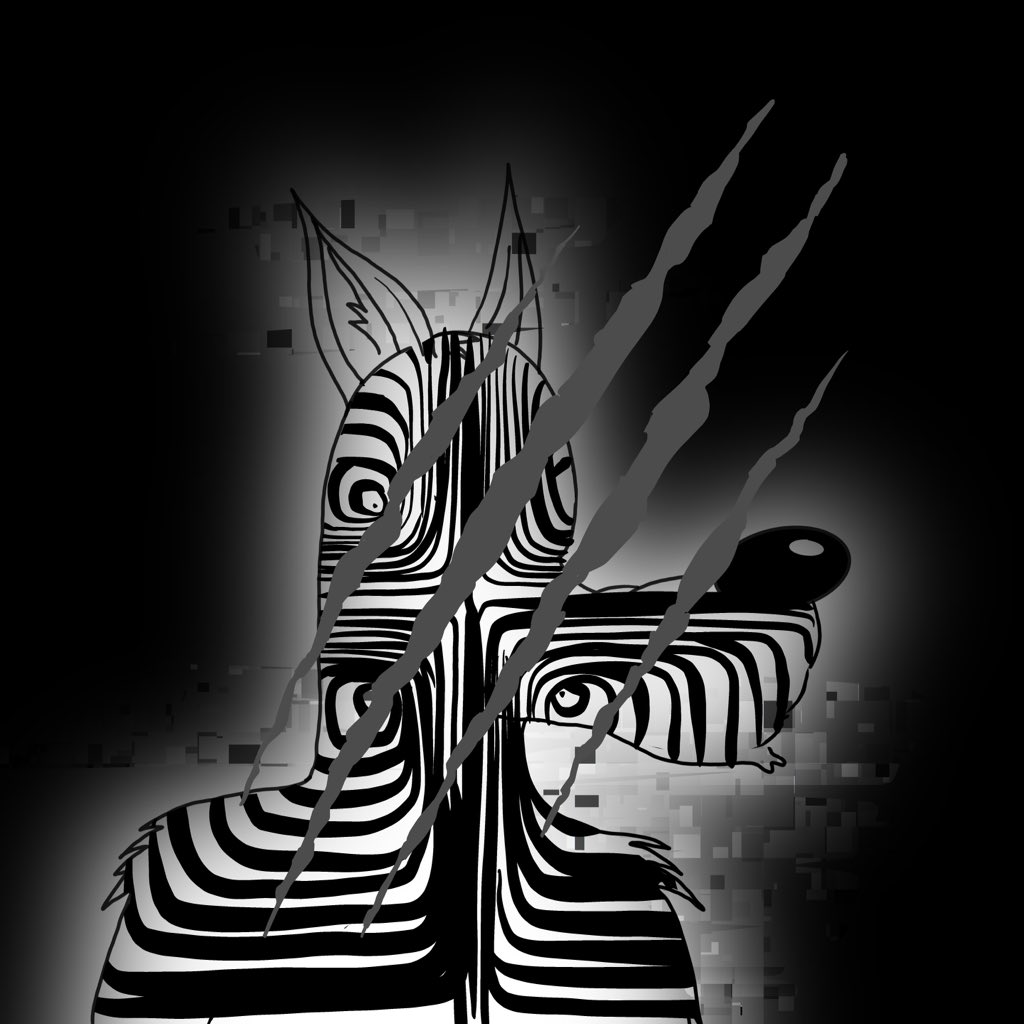 chloeyoungrass's tweet photo. Glitch Wolf #3 ! This one is in high rez so i’ve put the copy right scratch mark on it but you get the idea ... share if you care !! https://t.co/Nhsy1Vfwtj