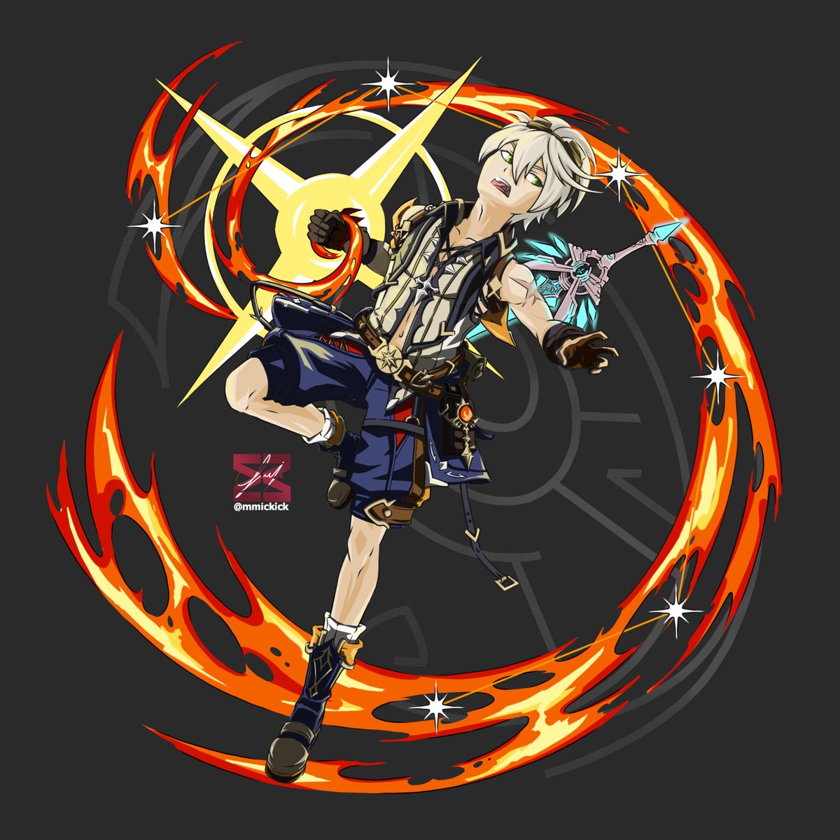 mmickick's tweet photo. Bennett, Trial by Fire
Genshin Impact Fanart
Other socials :)
DeviantArt: https://t.co/tv6iSvQaYB
Instagram: https://t.co/GaaDT6DHqg
Facebook: https://t.co/Y0jx1uUZbv
#GenshinImpact #bennette #pyro #fanart #art #artistsoninstagram #drawing #digitalillustration https://t.co/hdjIGo4Eki