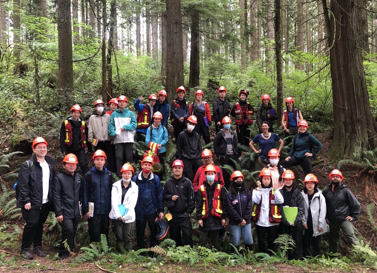 KateKitchens's tweet photo. Well we did it! We successfully ran a field school during a pandemic! Planning was crazy, but so grateful we got to be with real 3D people in real 3D forests, teaching and learning about forest operations, BC BEC zones, fire ecology and so much more🌲 https://t.co/utVsqdQ0Tg