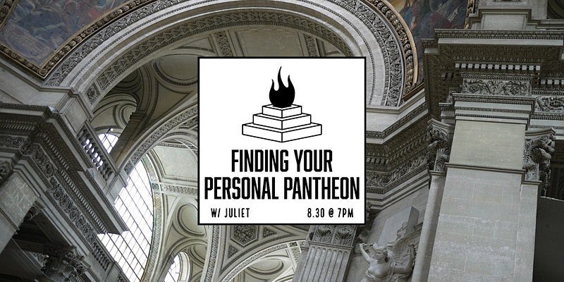 FINDING YOUR PERSONAL PANTHEON! 

this monday i am talking about how to call on deities and spirits, how to break into polyreligious worship, and where to look (and not to look) for your own guides. live lecture with a link for digital download 
$20 7pm EST 8/30