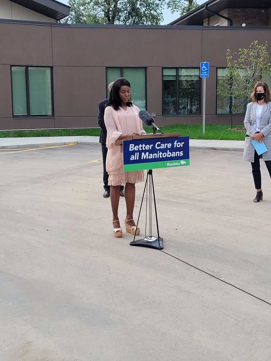 Yesterday @mingoertzen @AudreyGordonMB and @BlainePedersen brought greetings and toured the new addition to Boyne Lodge. Thank you for sharing in showcasing this exciting addition to senior care in our region. Thank you to everyone who made this possible.