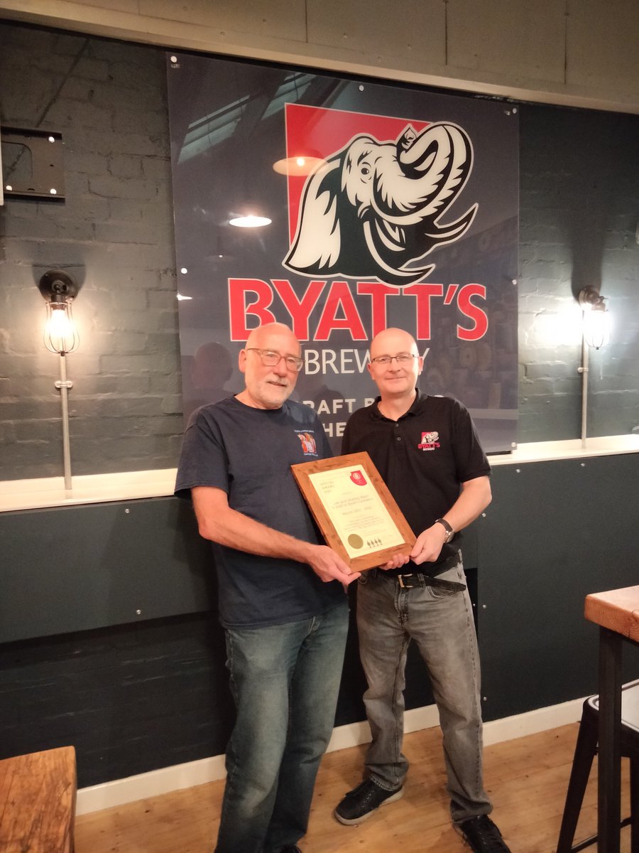 Special award for 10 years of brewing in Coventry. Well done all <a href="/ByattsBrewery/">Byatt's Brewery</a>  Here's to the next 10 years