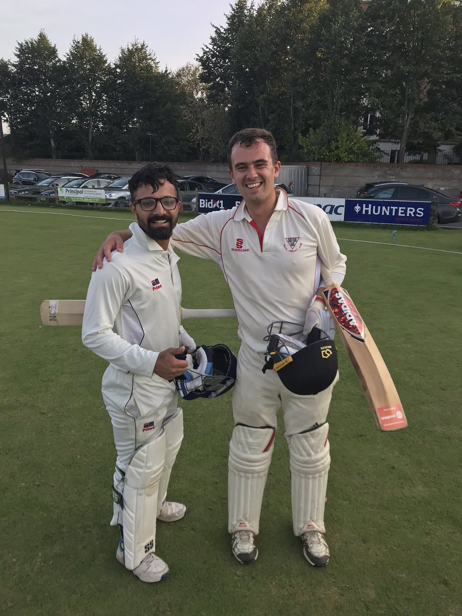Close thing today at Observatory Lane! Missing a few lads but Vipal and <a href="/ablairwhite13/">Andrew Blair White</a> see the Y home!! Well done lads and thanks to #LeinsterCC for a hard fought game!! #YMCACCDublin #CricketLeinster 🏏😎