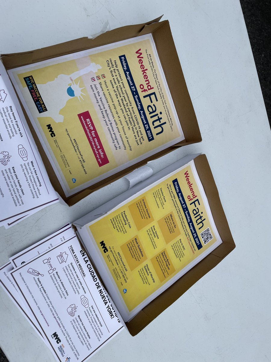 BrianBenjaminNY's tweet photo. Several of #HopeforHarlem’s sponsors are Houses of Worship participating in the vaccine #WeekendofFaith, and we have representatives here providing vaccines as well! 

Stop by before 5pm or find a COVID-19 vaccination location near you: 
https://t.co/WNebejbTN2 https://t.co/2z4WbJmqib