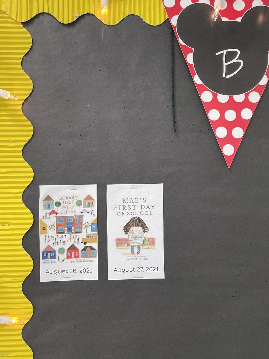 bgsbailey's tweet photo. So excited to start Classroom Boom a Day! Thanks @Mrs_McHugh and @LBookends for sharing about this fun idea! We started with School’s First Day of School by @MrAdamRex and illustrated by @theartoffunnews and Mae’s First Day of School by @kateberubebooks Such fun reads! https://t.co/Y4x0bplLjb