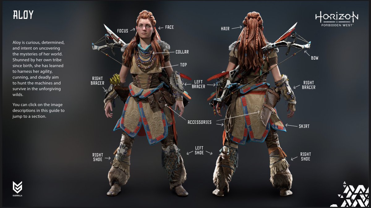 Pure_PS's tweet photo. 🔥🔥🔥High Definition character Renders of ALOY from #HorizonForbiddenWest found in Cosplay Guides section from the Official #PlayStation site!

@JoeMiller101 @Optimus_Code @Mooch1978 @DoWhatYouDo6 @Iam_Deebo 

Feast your eyes on these-
#ps5

https://t.co/cJ0lw5NVH6

PART 1 https://t.co/kgr8ZcKPBz