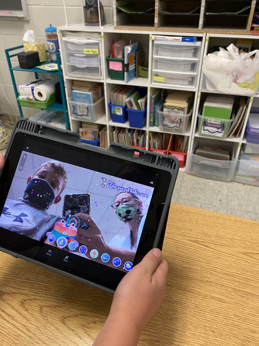 swampfrogfirst's tweet image. My #oesrams are  reating a birthday wish for one of our friends using @Flipgrid 

Thanks to @themerrillsedu for such an amazing idea! 
Check out their books for creating #interactiveclass ideas easier!
#flipgridfever