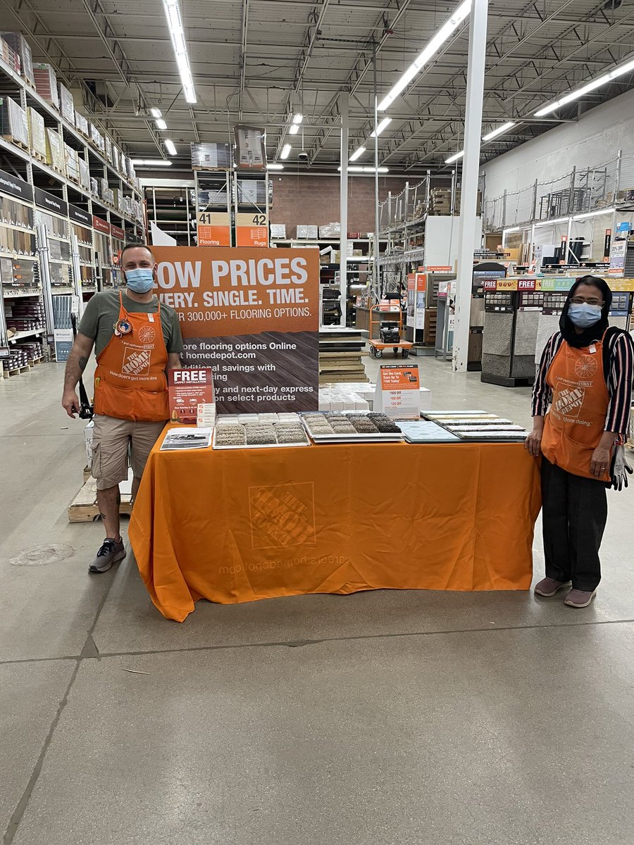 Come see Rob or Israt to set up a flooring measure at Sterling Heights Home Depot!  <a href="/2740sterling/">@Matthew Nahtygal</a> <a href="/KSorgani/">KatieSorgani</a> <a href="/Ned45123462/">Ned</a> @XKerrigan    ps—great job setting up the table Rob!