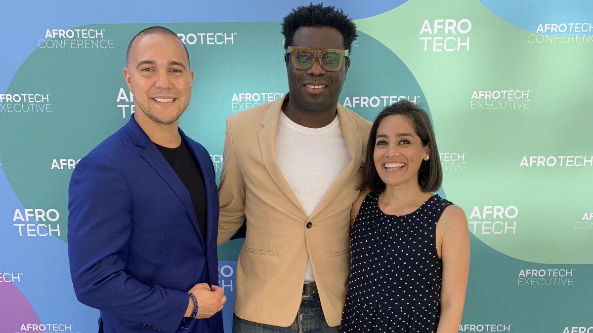 lolitataub's tweet image. 🥳 Woo! @thecommunityvc fam @PoetryAaron (@Blavity and TCF investment partner) @ericcoly2022 (@AyanaTherapy port co) representing today at @Afrotech! 
#Afrotech2021
