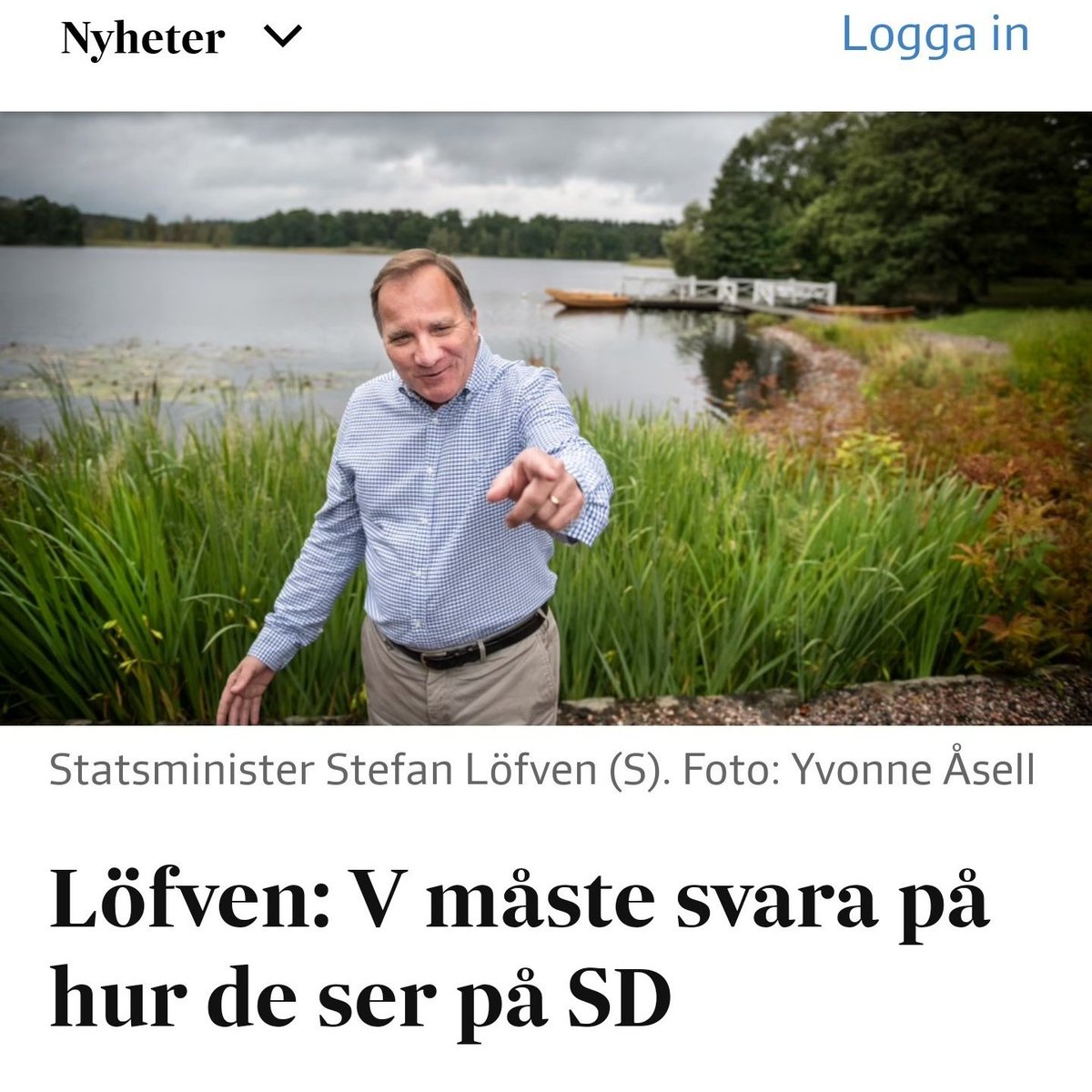 perbj's tweet photo. V får debatten att handla om något annat än SD för första gången på 10 år.
Löfven: https://t.co/McnZuoAEML