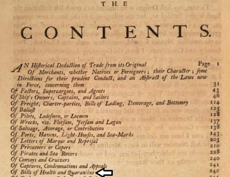 coreyafield's tweet photo. Also shout-out to Londoners in 1752 (1752!!!!) recognizing the quarantine was an important way to manage public health and safety. https://t.co/IA8abCCAaE