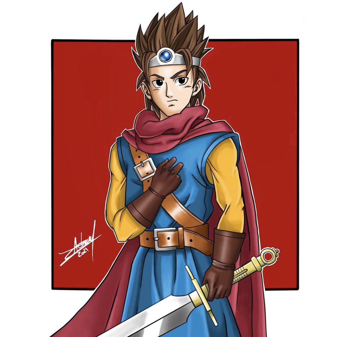 AdemZ26's tweet photo. Dragon Quest 3 Hero [ FanArt ] 

🔅Dessin sur procreate (IPad)🔅 ✍🏽

➡️ Instagram : https://t.co/KDxFZL9P4M 

 #SquareEnix #AkiraToriyama #DragonQuest #DQ #DQ3 #Hero #Procreate #AdemMog  #Dessin #Draw #Drawing #Draw #Drawing #Dessin #MangaDraw #MangaDrawing #DrawManga @SquareEnix https://t.co/W5z85H5RRG