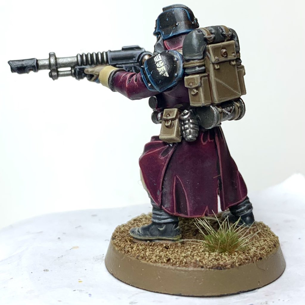 Finished my first Death Korps of Krieg model from the new Kill Team Octarius box! #paintingwarhammer #warhammer40k #warhammercommunity #gw #killteam #deathkorpsofkrieg
