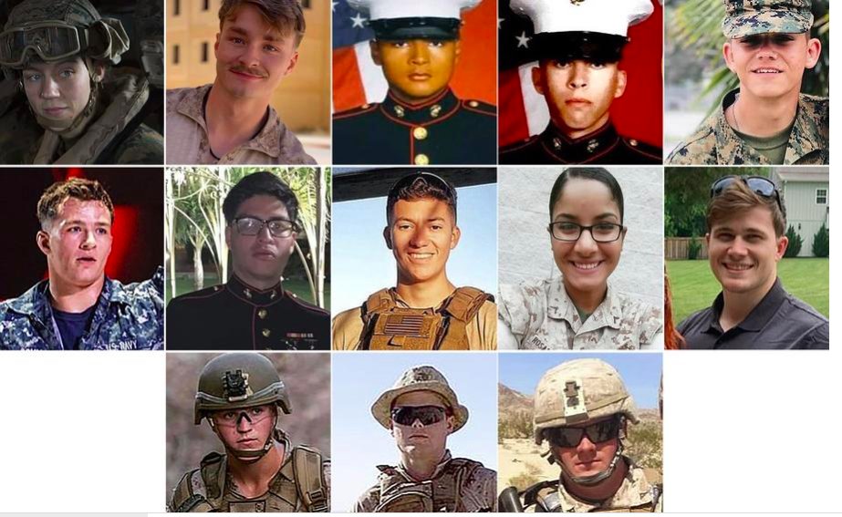 Honor Their Sacrifice &amp; Lives. Our hearts are heavy as we see the faces of the eleven Marines, one Sailor, and one Soldier among the dead in a suicide bombing at #AfghanistanAirport 's ,Thursday. Photo: <a href="/starsandstripes/">Stars and Stripes</a>  Resources &amp; Support:  homebase.org