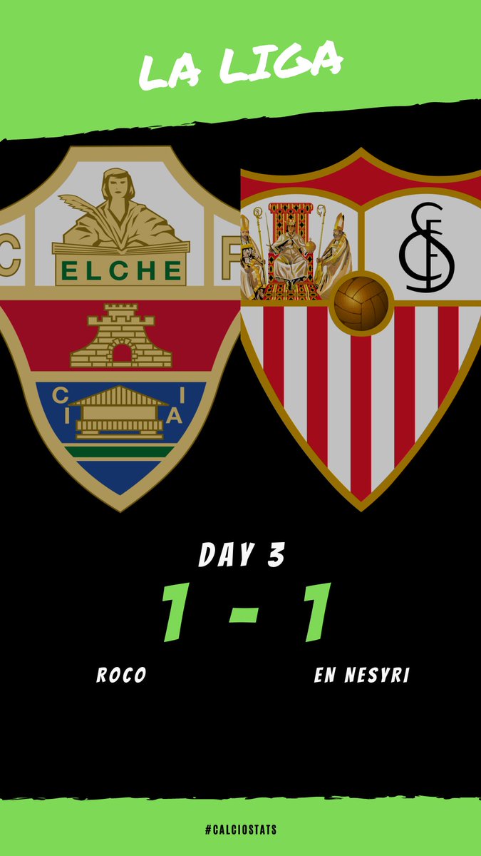 calcio_stats's tweet photo. 🇪🇸 #LaLiga
#ElcheSevilla #Elche #SevillaFC https://t.co/PM1hlQPqqS