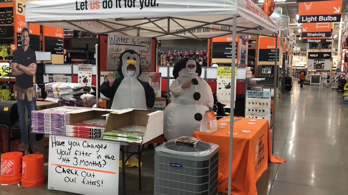 We are ready to get you set up for a hvac tune up at The Westminster Home Depot