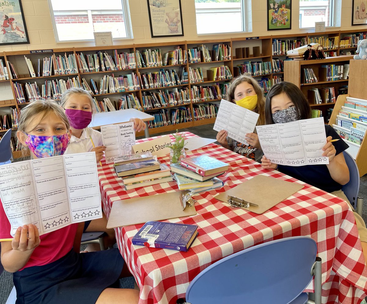 PPE_Library's tweet image. 3rd &amp;amp; 4th graders visited “Percy’s Library Cafe” and enjoyed bites of books across 5 genres. #mnpslibhack #teacherlibrarian #elementarylibrary @MNPSLibraries