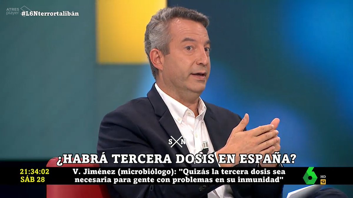 laSextaXplica's tweet image. . @ccarballo50: "¿Por qué esa tercera dosis? La vacuna está funcionando. Necesitamos tener datos claros" #L6Nterrortalibán
