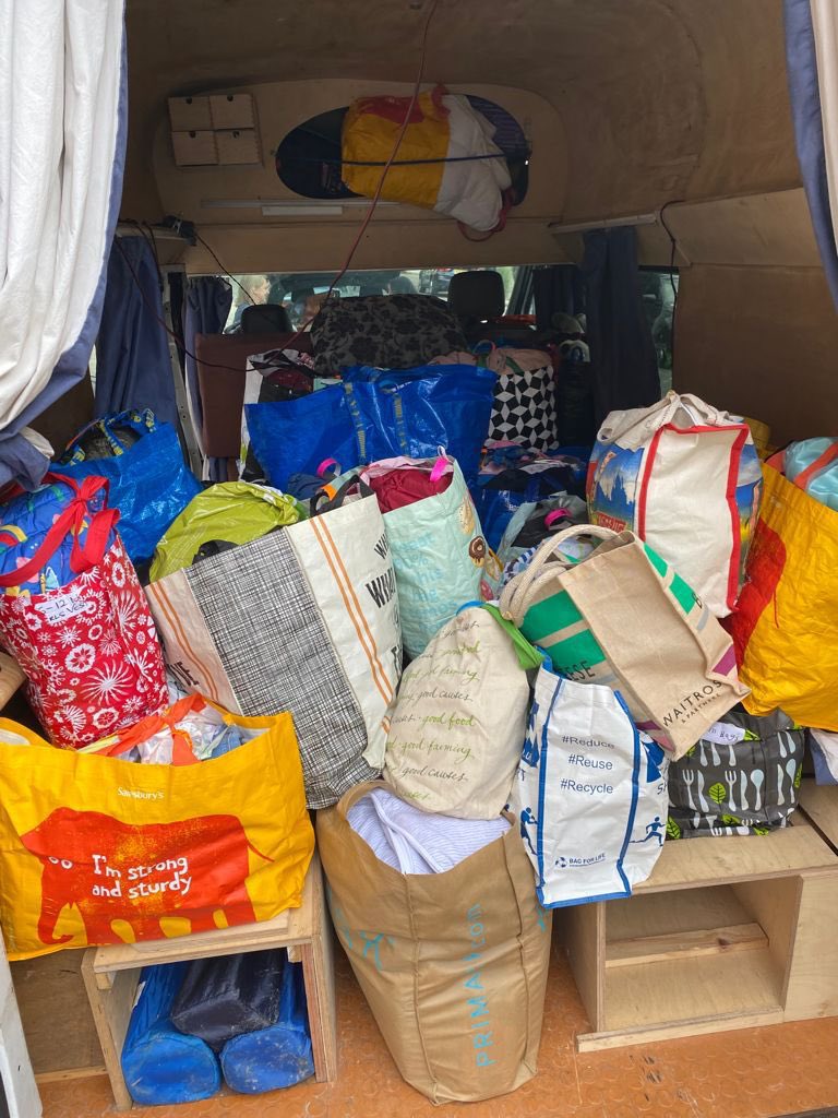 LittleVillageHQ's tweet photo. Huge thanks to @stellacreasy and her team for delivering 2 van and 6 car loads of donations to us today - most of which have already been packed up and delivered to #Afghan children in UK quarantine hotels 🙏❤️ https://t.co/seQqnRRJXF