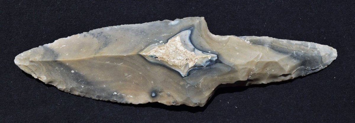 bruce_jeh's tweet photo. Maya flaked Colha chert macro-blade dagger, Belize, Central America. Mayan, 350 - 600CE. 10" long
#Flintknapping #Stone_tools https://t.co/PnJCivc1nA