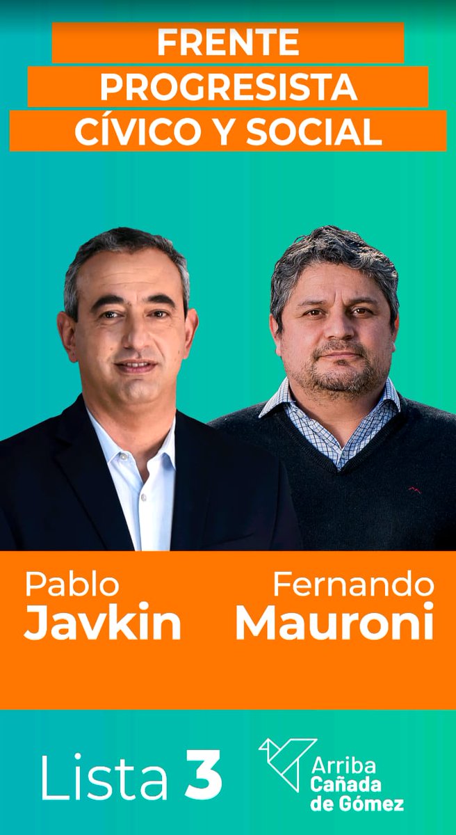 Junto a <a href="/pablojavkin/">Pablo Javkin</a>. Fernando Mauroni concejal, para poner #ArribaCañadaDeGomez
