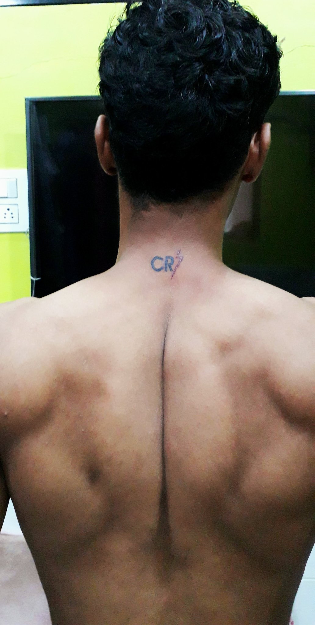 Tattoos On Trapezius