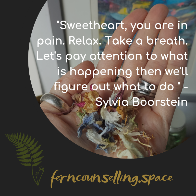 What words of reassurance do you need right now?

And which part of you needs to hear/feel them?

#emotionalneglect #innerchild #emotionalliteracy #feelings #crisis #existentialcrisis #partsofself #counselling #reassurance #innerparent #reparenting #SylviaBoorstein