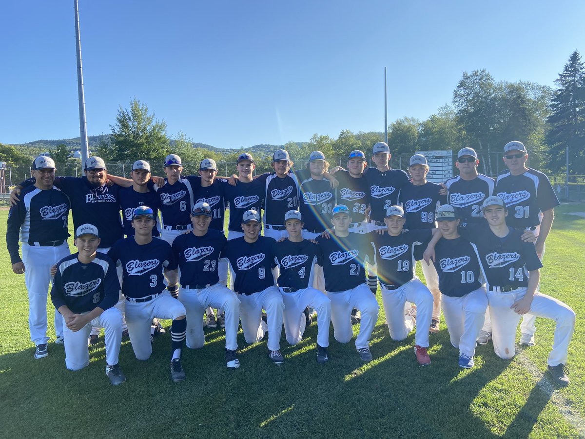 MPbaseball1's tweet photo. All our blazer teams are having a great weekend at provincials. Some still with round robin games to play and our 18U AA is in the championship game tomorrow at 10 vs @CbbaCB good luck and go blazers!⚾️⚾️ https://t.co/bYp0OGCiBD