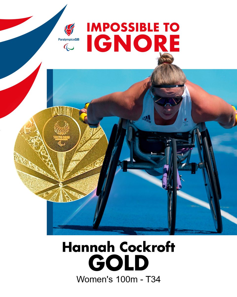 Gold and a HUGE World Record for @HCDream2012 🥇

Tokyo Tornado! Hurricane Hannah!

#ImpossibleToIgnore 
#Paralympics