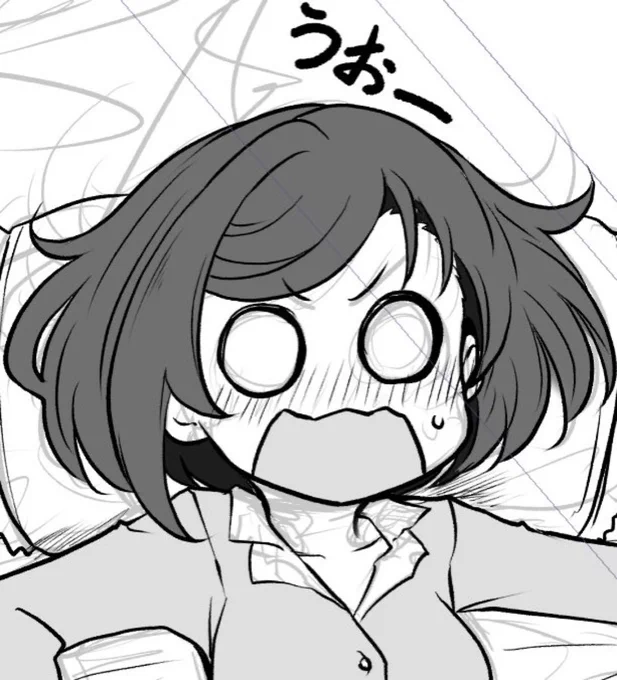 今回も漫画から。
ギャグ顔ポーズ参考とか少しセクシーとか
 #今月描いた絵を晒そう
#オリジナル
#双子の死神に恋する話 