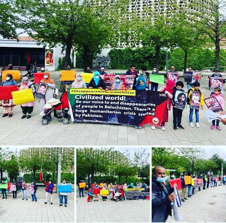 Faisal__Balouch's tweet photo. Baloch National movement #BNM is protesting in Chamnitz Germany on International day of the victims of Enforced Disappearances.
#DisappearancesInBalochistan
#Balochistan #HumanRights
#UN #VBMP5 #amnesty
#amnestysasia
#unitednationshumanrights
#hrcbalochistan https://t.co/RBsGsb2Hu5