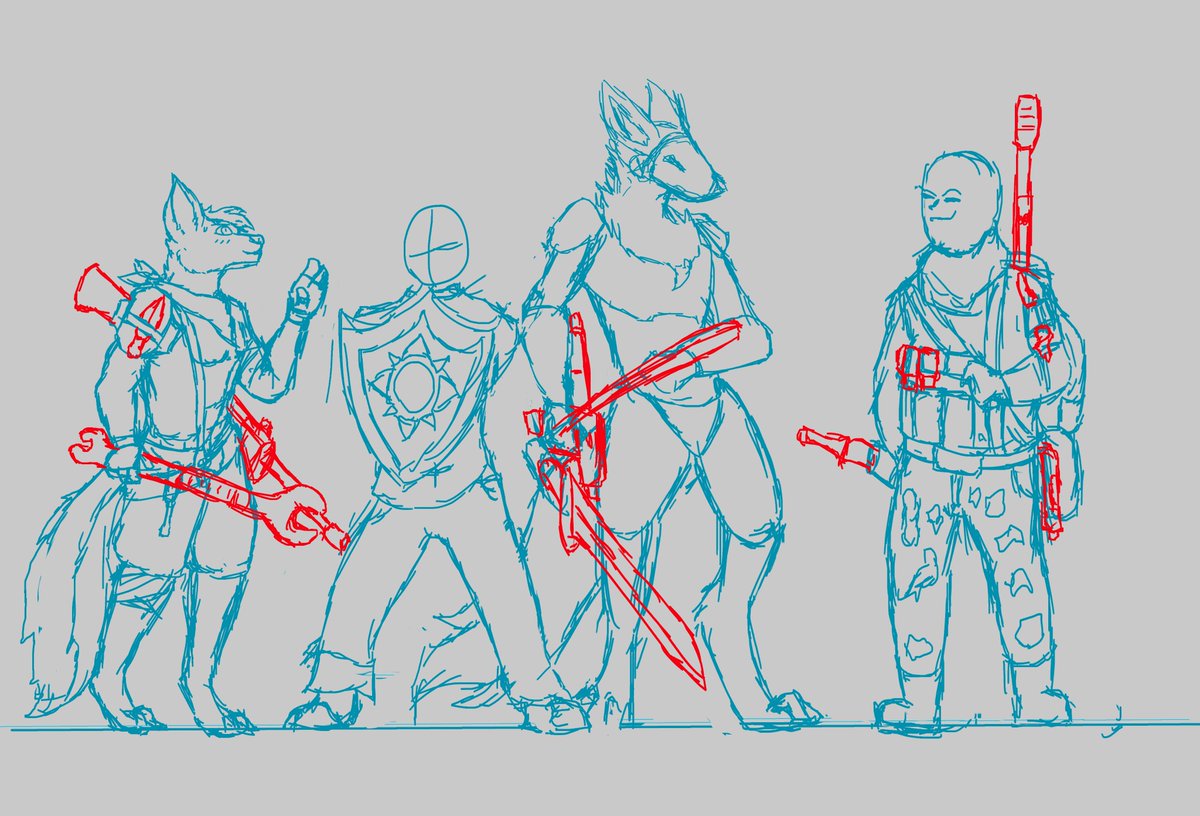 KioDahWolf's tweet image. Lil sketch of something I been wanting to do since.. like two months, and finally I feel ready to do it

"THE BOYZZZ" ft. @legends_verse @blitzdafur @Metro_C17  and I of course, some guys I appreciate a lot and they have make me smile more than once