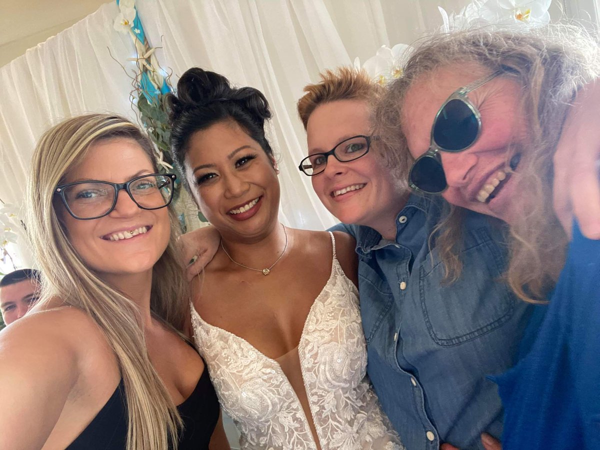 MandaBrown's tweet photo. Congrats to my awesome friend Camille on getting married today!!! #workpeeps https://t.co/BT0WTXeEPh