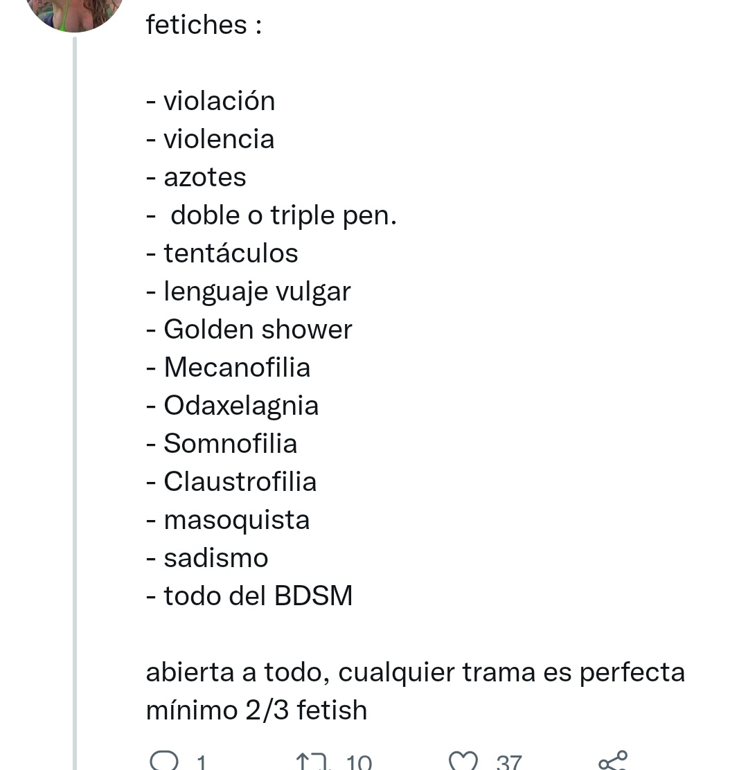 fkdeanwinch's tweet image. Voy a dejar esto por aquí. Acabo de encontrarme que uno de los fetiches es la violación. En serio,donde vamos a parar? Realmente fomentas la violación como un fetiche? Sabes que normalmente tras eso, la mujer (o hombre en algunos casos) termina perdiendo la vida?ASCO ME DA FK YA